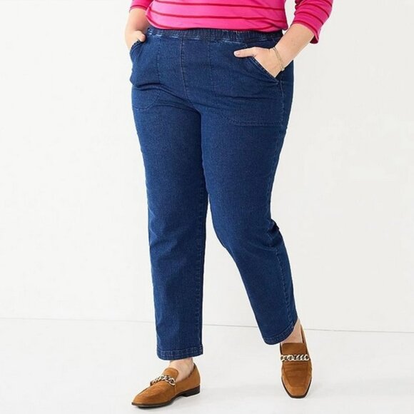 Croft & Barrow Classic Pull-On Jeans 24W - Picture 1 of 6